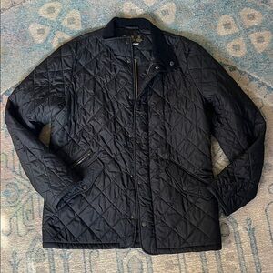 BNWOT Black Quilted Barbour Mens Jacket